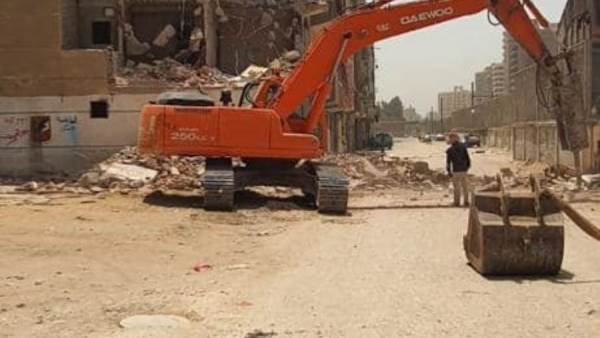 إزالات لعدد 57 عقار في القاهرة لتوسعة شارع أساس الهجانة