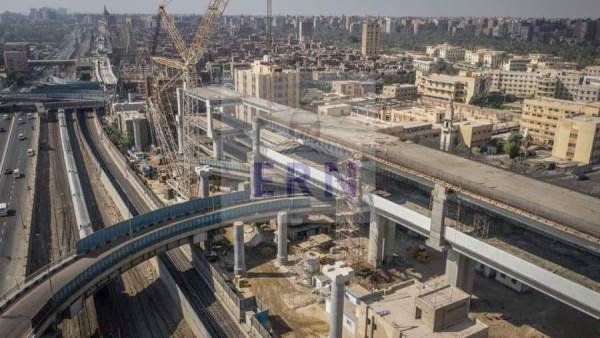 أحدث أعمال مسار الخط الثالث لمترو أنفاق القاهرة فى المسافة بين محطة بولاق الدكرور وجامعة القاهرة