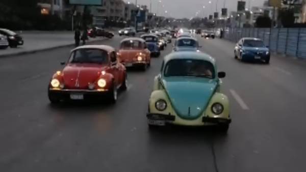 تجمع لأكثر من 50 سيارة فولكس فاجن بيتل في مصر