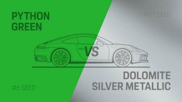 مسابقة بين ألوان السيارات من بورشة