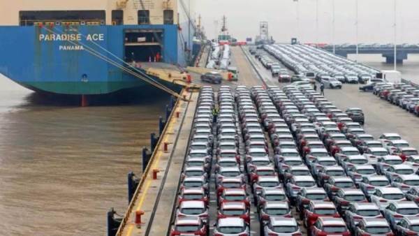 تصدير 230 ألف سيارة من الصين في شهر واحد