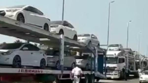 أول دفعة سيارات صينية مستعمل تدخل مصر