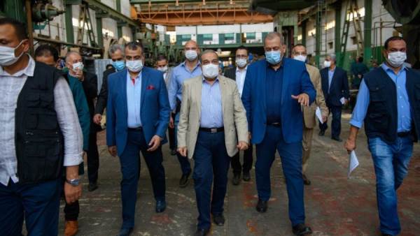 وزير الانتاج يزور مصنع 99 الحربي والجراجات الدوارة التي ينتجها