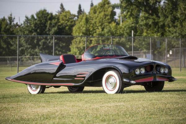 The 1963 Batmobile is shown in this photo released by Herit