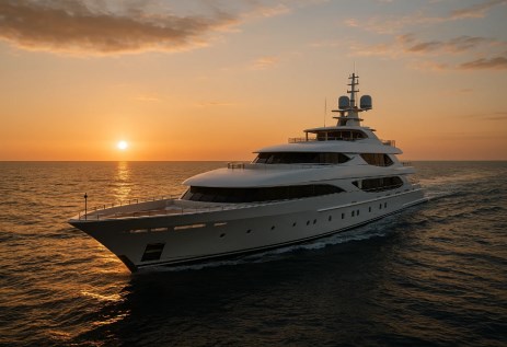 العمل من اليخوت الحديثة