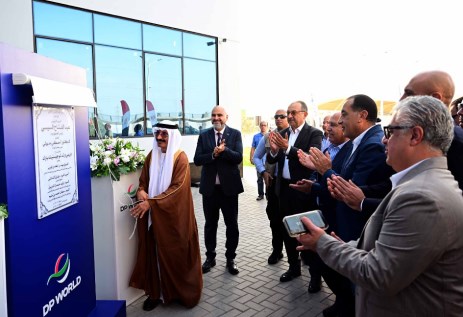 افتتاح مستودع موانيء دبي بالمنطقة الاقتصادية للعين السخنة