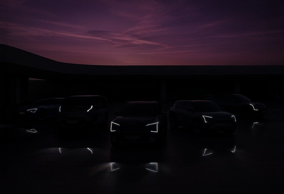 صورة تشويقية لسيارات كيا الكهربائية