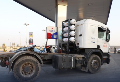 تحويل سيارة نقل للغاز