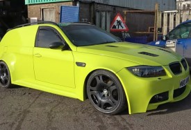 BMW M3 الوحيدة من نوعها في العالم التي تتحول لشاحنة فان 