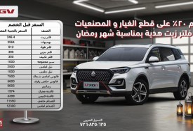 أسعار قطع غيار VGV بمصر