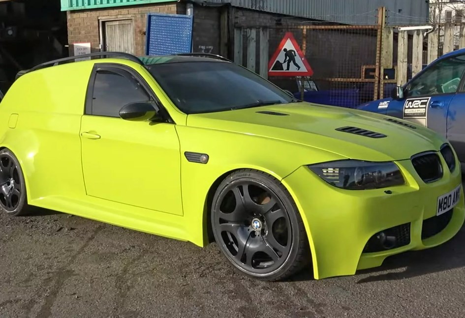 BMW M3 الوحيدة من نوعها في العالم التي تتحول لشاحنة فان 