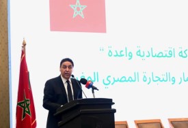 الوزير المغربي في زيارته لمصر