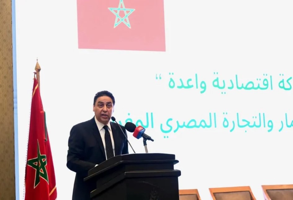 الوزير المغربي في زيارته لمصر