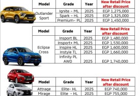 قائمة أسعار ميتسوبيشي