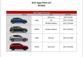 قائمة سيارات سيات 2026