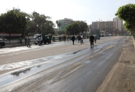 فتح الطريق أمام حديقة الأزبكية