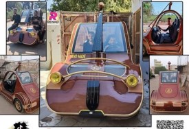 سيارة علي شكل آلة تشيلو