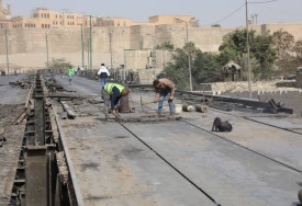 أعمال تفكيك كوبري السيدة عائشة