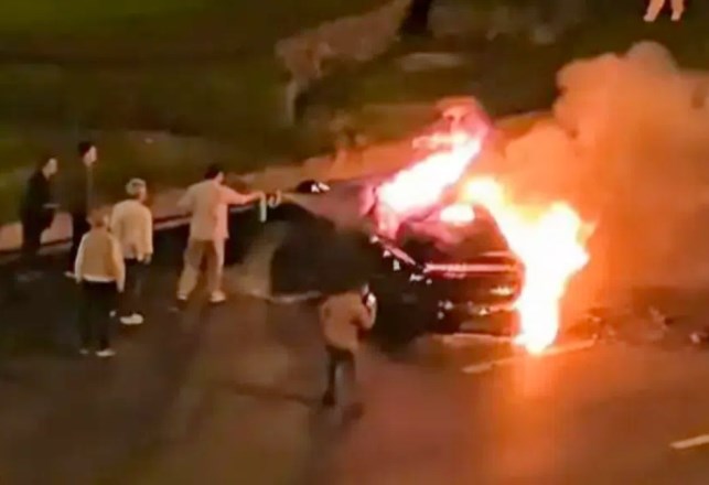 حريق سيارة شاومي في الصين